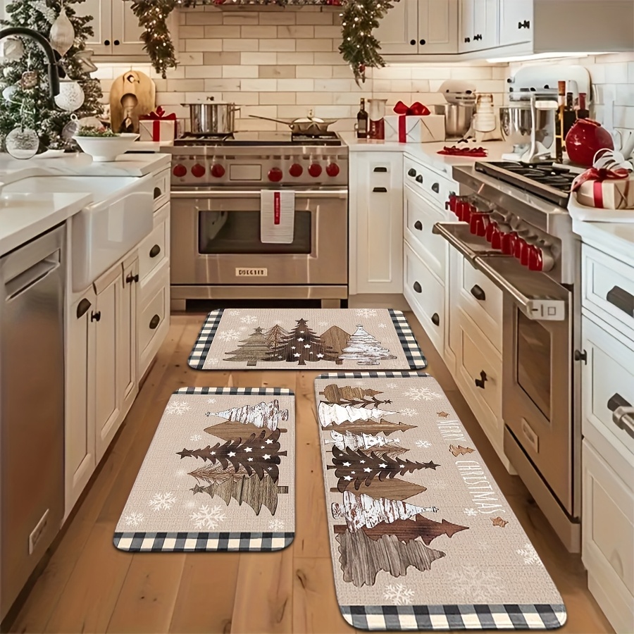 Family Tree Print - VIKAMA Set Karpet Lantai Dapur Natal