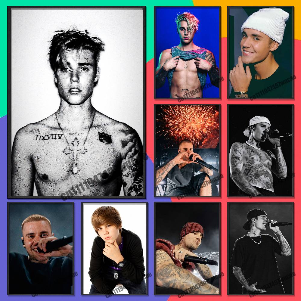Custom Map Poster - Untuk J-Justin Singer B-Bieber Poster Mural