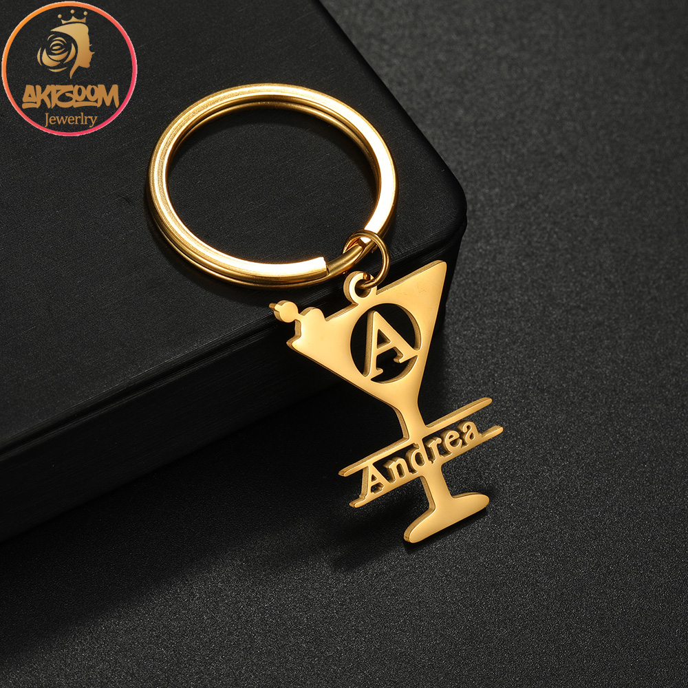 Initial Ring Custom - Gantungan Kunci Huruf Besar Custom Akizoom