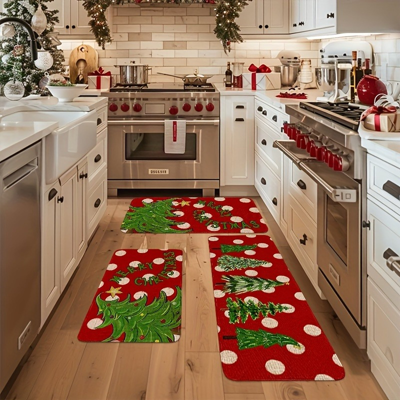 Family Tree Print - VIKAMA Set Karpet Lantai Dapur Natal