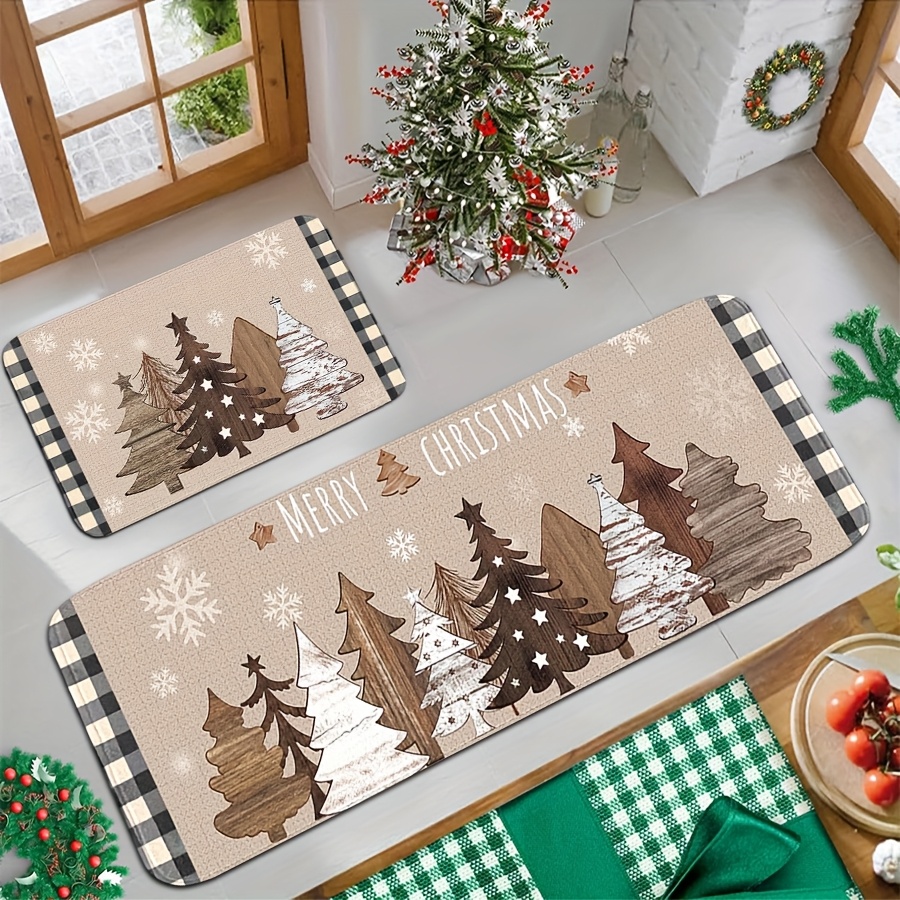 VIKAMA Set Karpet Lantai Dapur - Family Tree Print ulasan dan harga
