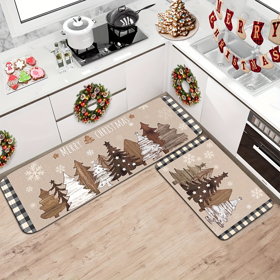 VIKAMA Set Karpet Lantai Dapur - Family Tree Print ulasan dan harga