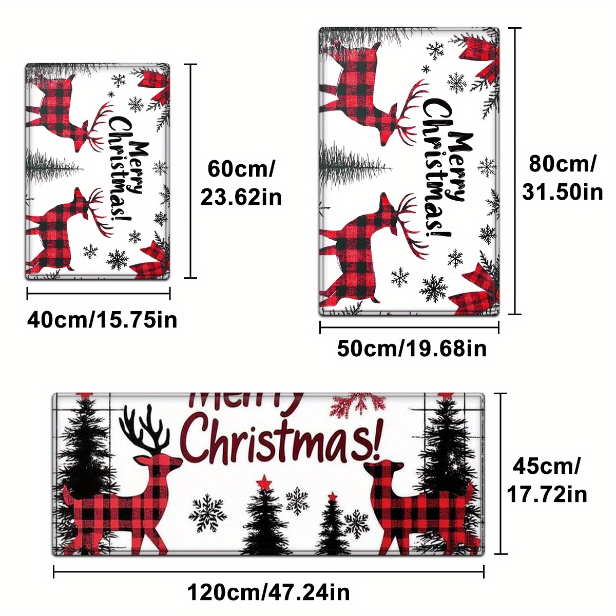 VIKAMA Set Karpet Lantai Dapur - Family Tree Print ulasan dan harga